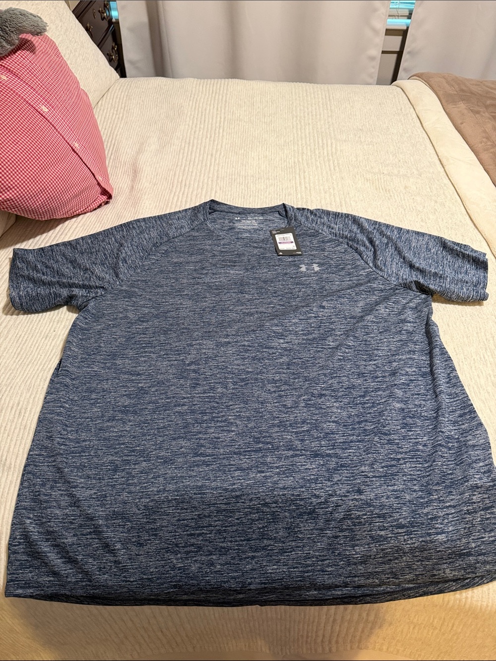 Under Armour Men’s Navy Heathered Short Sleeve Performance Tee